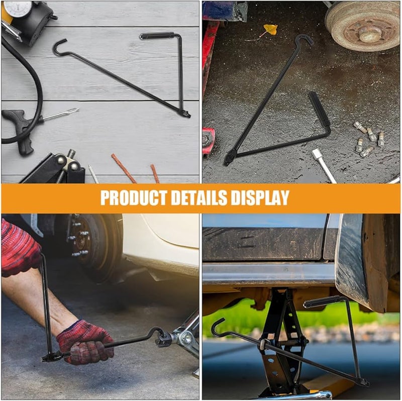 2Pcs Trailer Jack Crank Handle Replacement for Car Truck Scissor Lift - Image 3